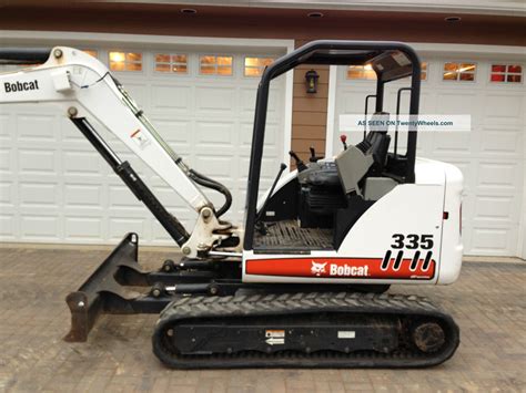 2007 bobcat 335 mini excavator|mini excavator lift capacity.